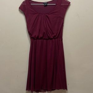 Maroon sparkly dress